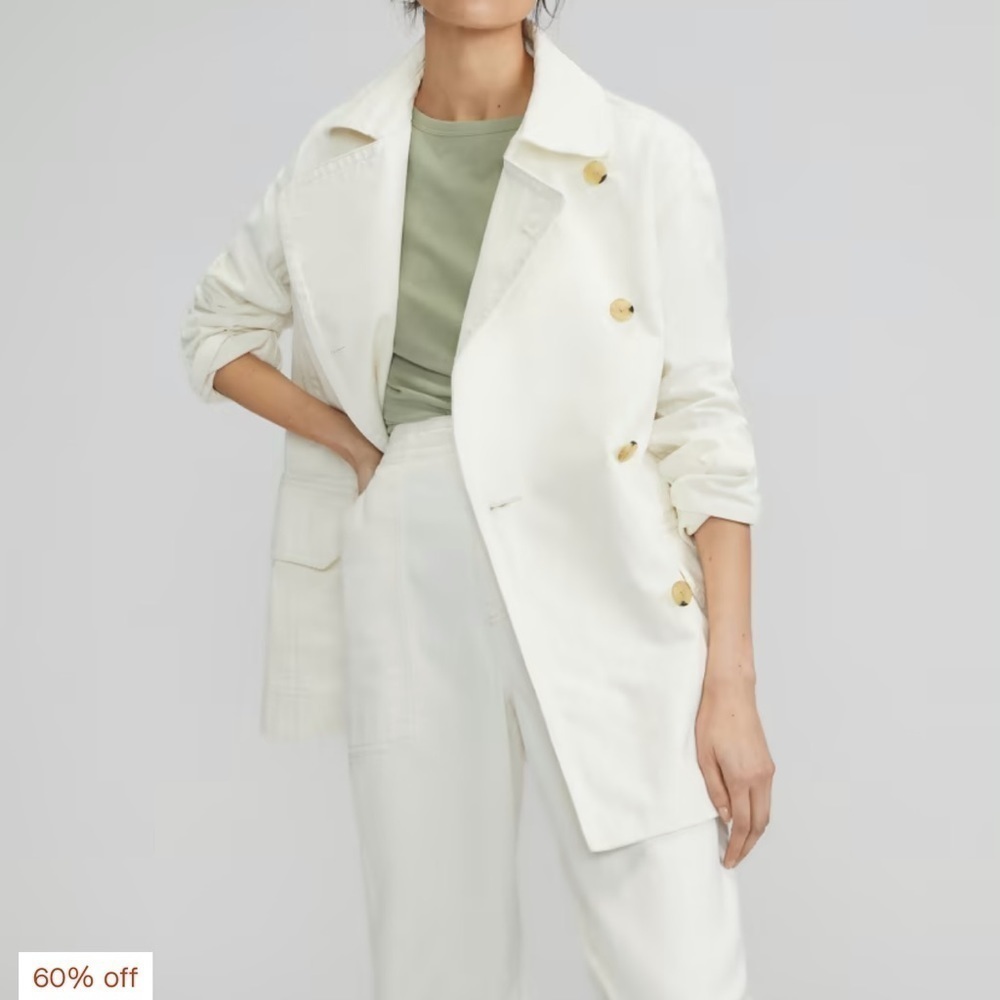 - New (w/o tag) - The Organic Cotton Herringbone Jacket - Picture 5 of 6